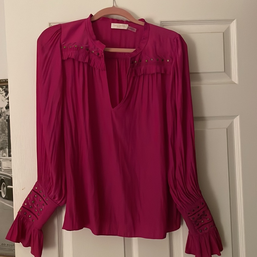 Ramy brook pink blouse with grommets - $275!